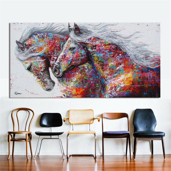 Horses Canvas Unframed Wall Art - Picture 10 of 15